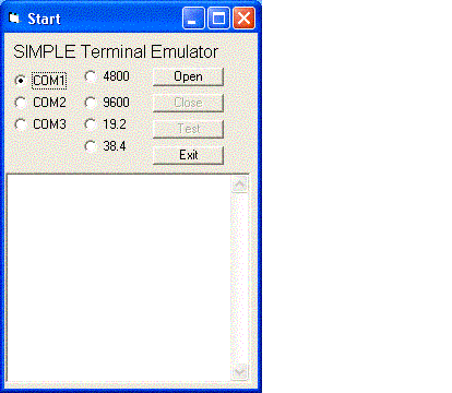 Win/CE Std Serial Comm Lib for eVB Screenshot